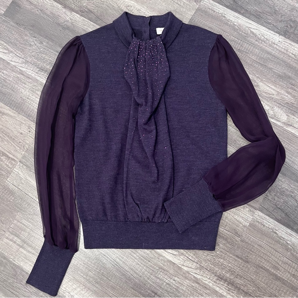 Tory Burch Abitha Sweaterβ Metrino Wool and Silk Size XS - Picture 9 of 15